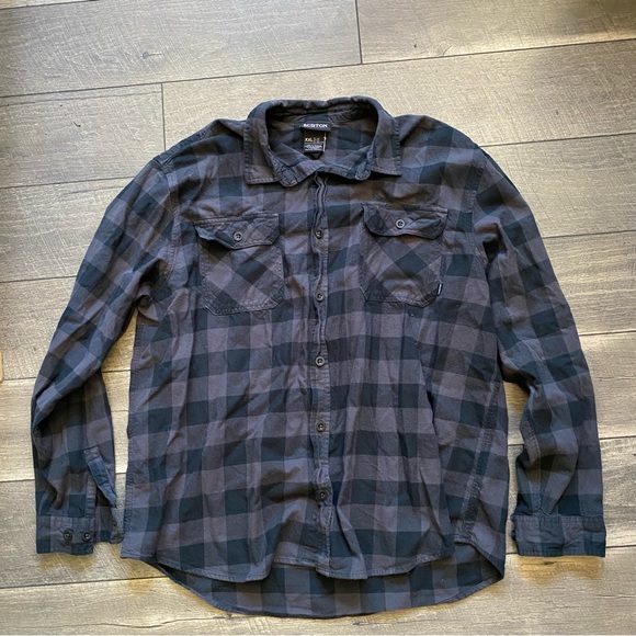 Burton Other - Burton || Black Plaid Flannel Shirt